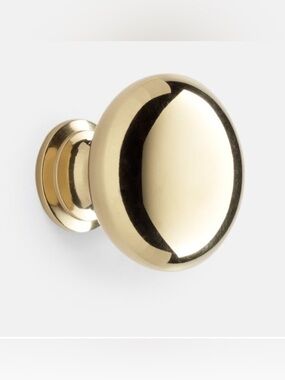 5 Rejuvenation Massey Round Cabinet Knob Unlacquered Brass
